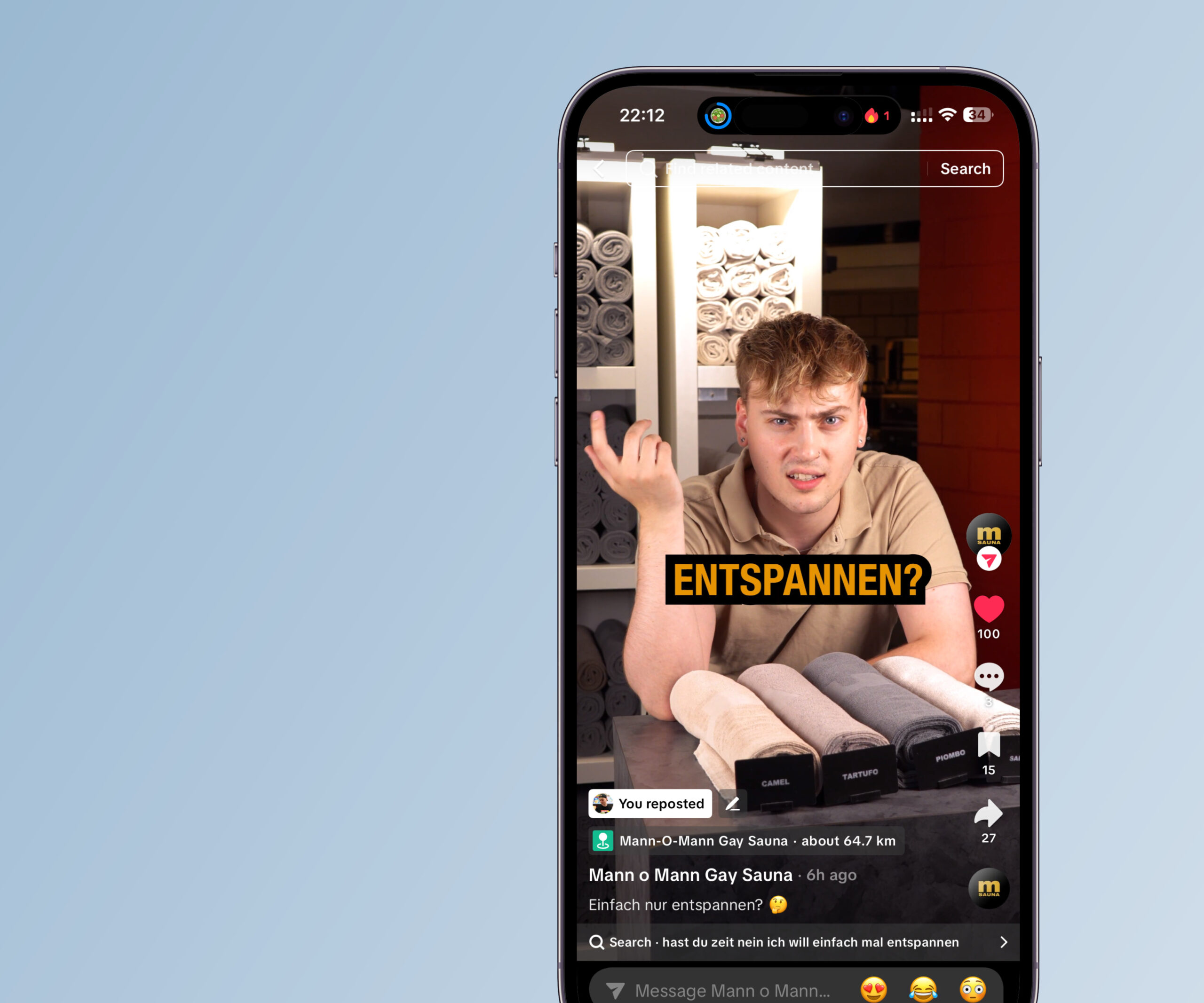 Content Creation Mann o Mann Sauna
